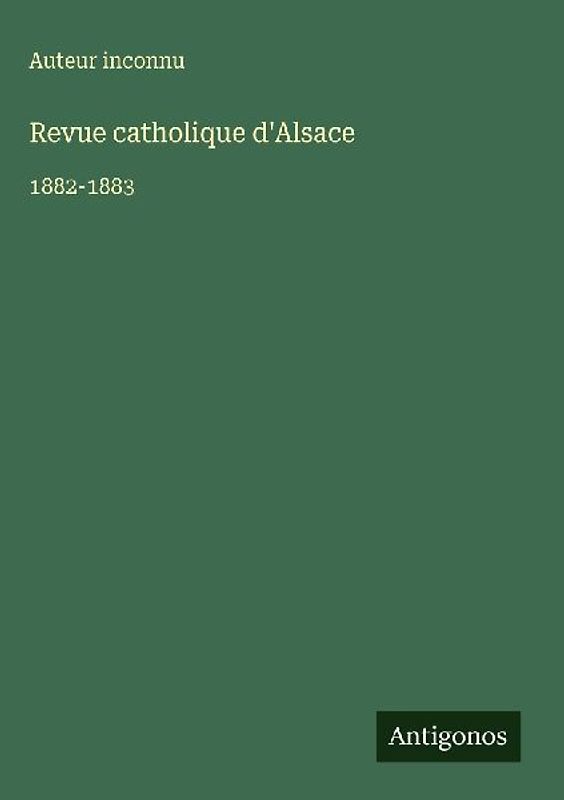 Revue catholique d'Alsace