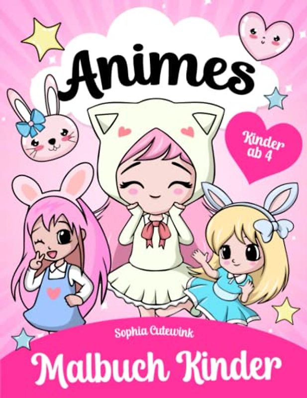 Animes Malbuch ab 4: Malbuch Kinder | Malbuch Mädchen Geschenke - Mitbringsel Kindergeburtstag
