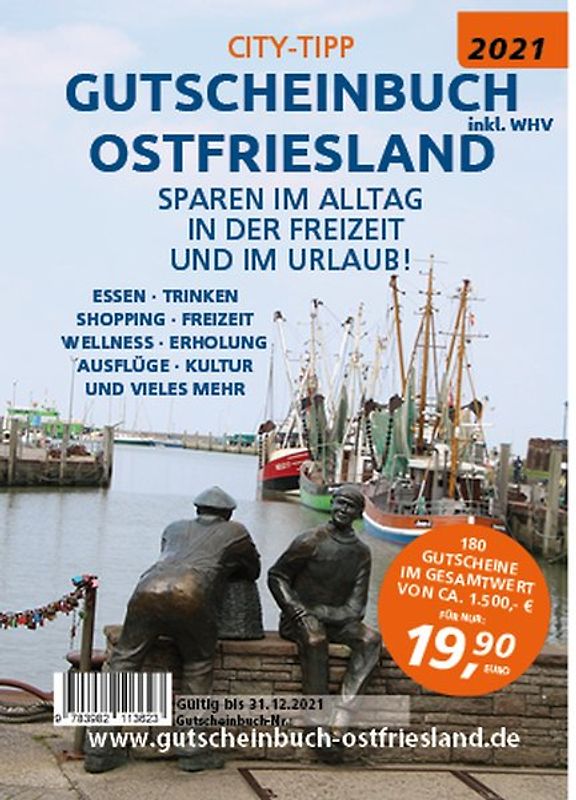 City-Tipp Gutscheinbuch 2021 Ostfriesland inkl. WHV