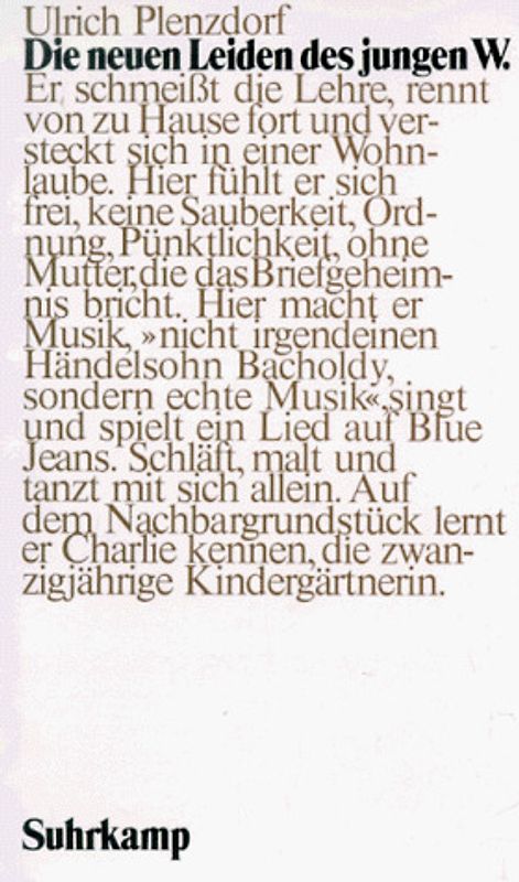 Die neuen Leiden des jungen W. Erzählung