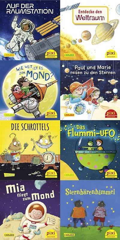 Pixi-8er-Set 274: Mit Pixi durchs Weltall (8x1 Exemplar)