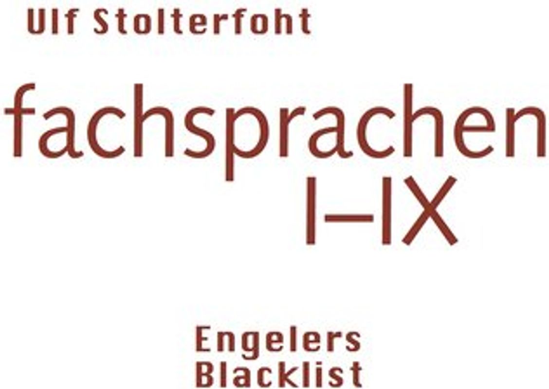 fachsprachen I-IX