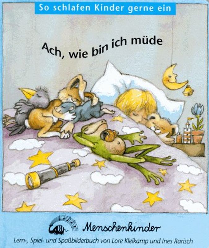 Ach, wie bin ich müde. So schlafen Kinder gerne ein