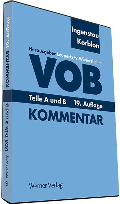 VOB Teile A und B auf DVD: Kommentar - Ingenstau, Heinz