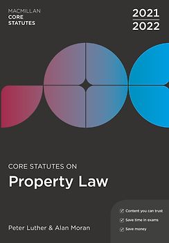 Core Statutes on Property Law 2021-22