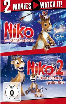 Niko - Ein Rentier hebt ab / Niko 2 - Kleines Rentier, großer Held [2 DVDs] DVD