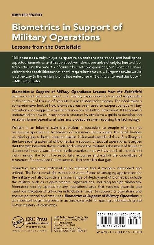 Biometrics in Support of Military Operations