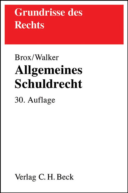Allgemeines Schuldrecht