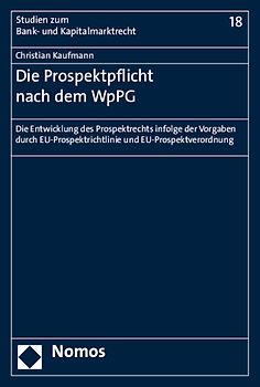 Die Prospektpflicht nach dem WpPG