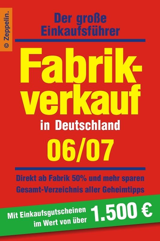 Fabrikverkauf in Deutschland - 06/07