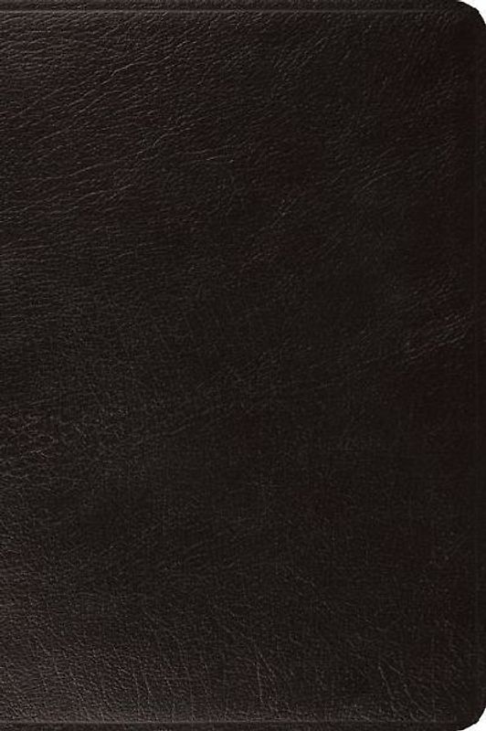 ESV Large Print Bible (Top Grain Leather, Black)