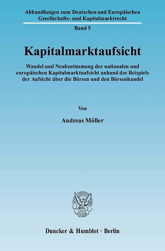 Kapitalmarktaufsicht.