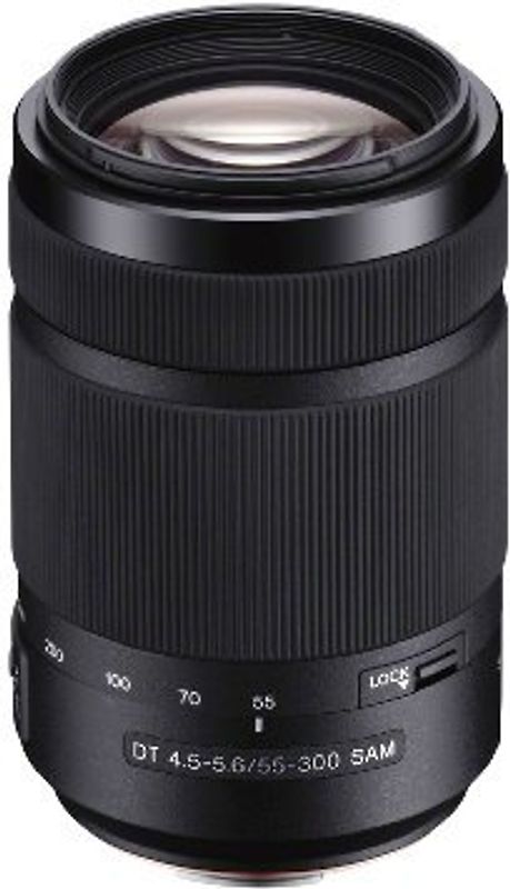 Sony 55-300 mm F4.5-5.6 DT SAM 62 mm Filtergewinde (Sony A-mount Anschluss) schwarz