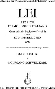 Lessico Etimologico Italiano