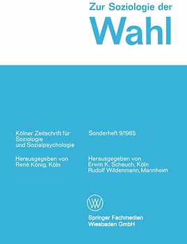 Zur Soziologie der Wahl