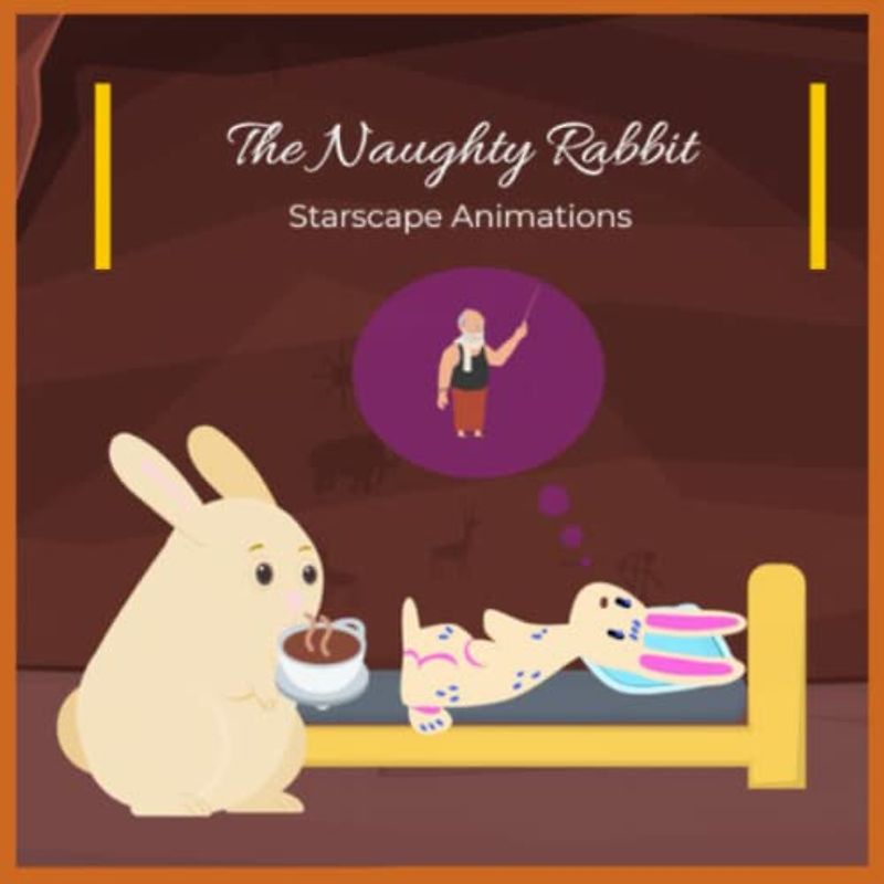 The Naughty Rabbit: Animated Picture Book for Kids | 30 Pages, 8.5 × 8.5"