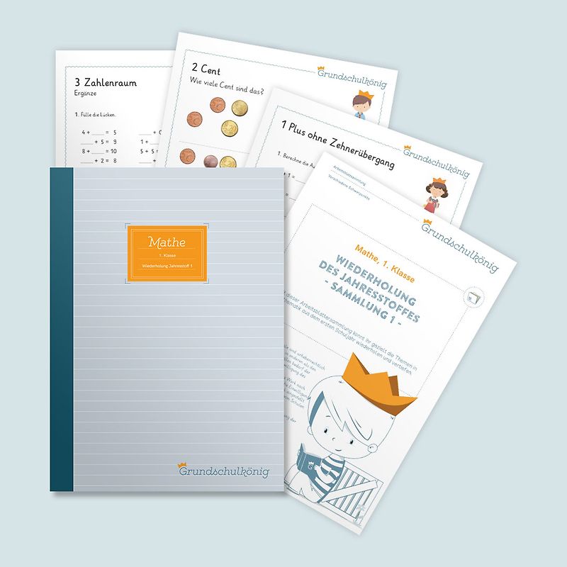 Grundschule - Mathe, 1. Klasse: Wiederholung des Jahresstoffs - Teil 1