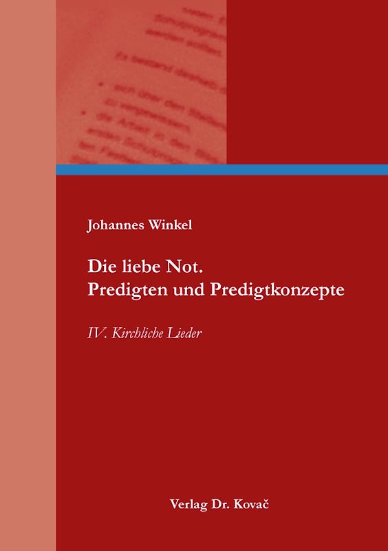 Die liebe Not. Predigten und Predigtkonzepte