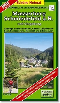 Wander-, Ski- und Radwanderkarte Masserberg Schmiedefeld a.R. und Umgebung