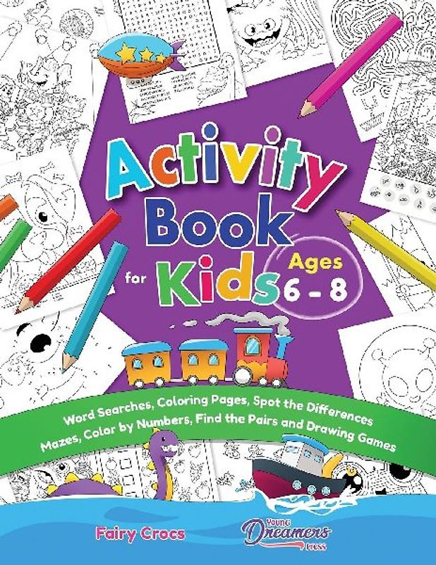 Activity Book for Kids Ages 6-8