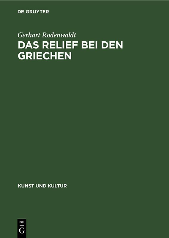 Das Relief bei den Griechen