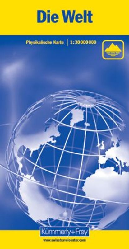 Weltkarte, physikalisch,1:30 Mio.