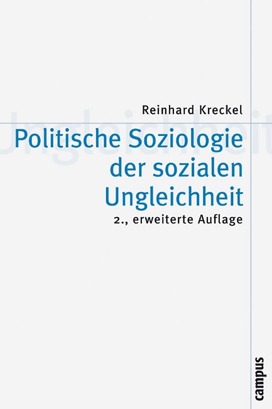 Politische Soziologie der sozialen Ungleichheit