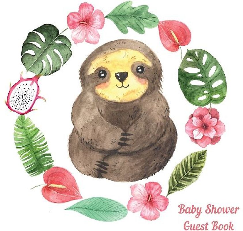 Sloth Baby Shower guest book