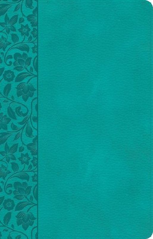 CSB Large Print Personal Size Reference Bible, Teal Leathertouch, Indexed