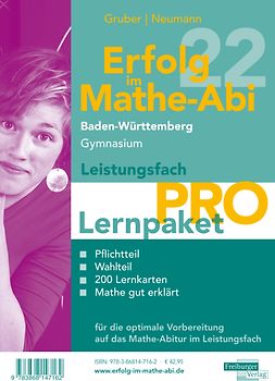 Erfolg im Mathe-Abi 2022 Lernpaket Leistungsfach 'Pro' Baden-Württemberg Gymnasium