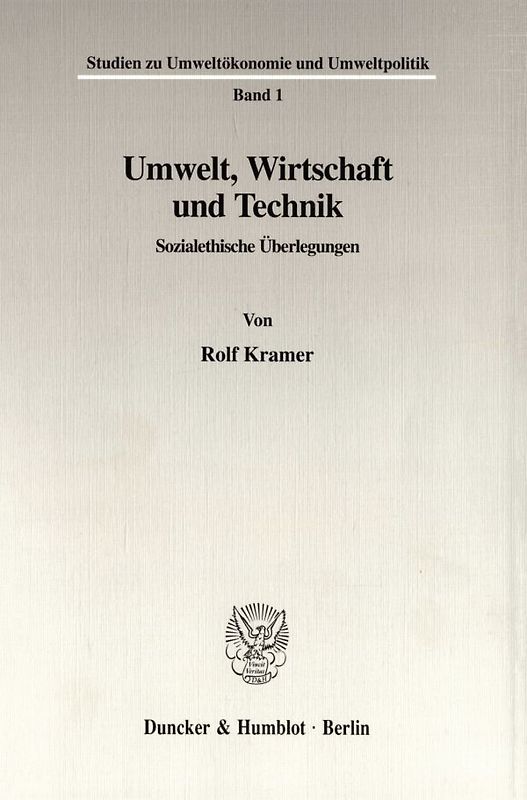 Umwelt, Wirtschaft und Technik.