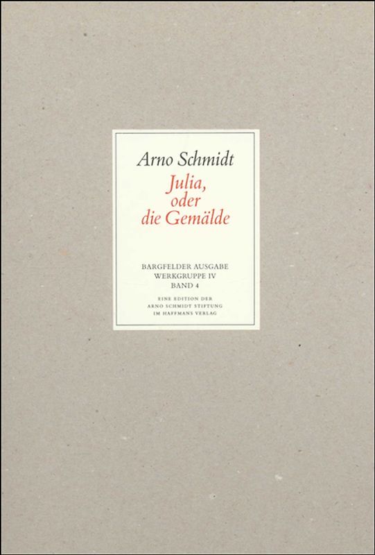 Bargfelder Ausgabe. Werkgruppe IV: Das Spätwerk