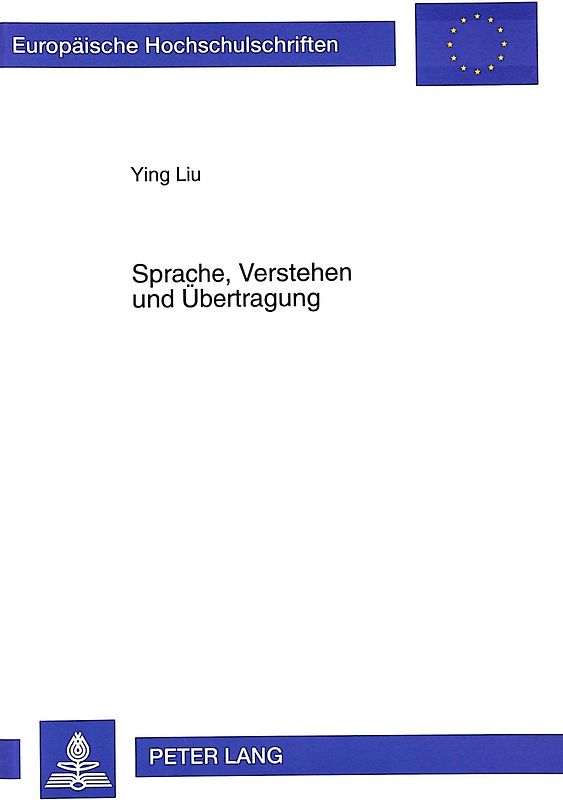 Sprache, Verstehen und Übertragung
