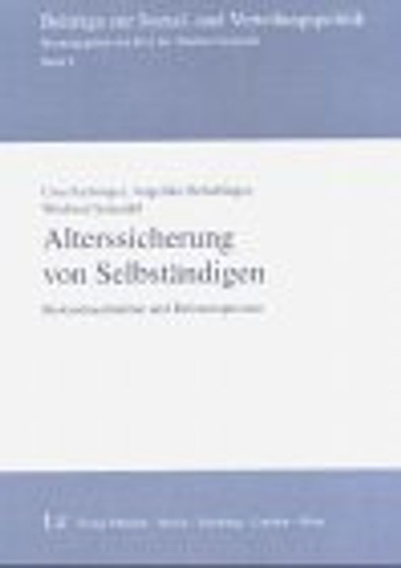 Alterssicherung von Selbstständigen