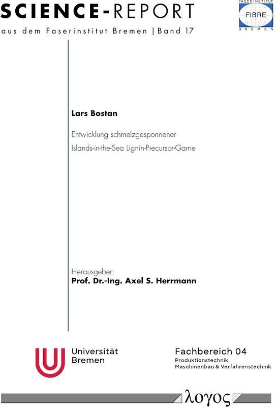 Entwicklung schmelzgesponnener Islands-in-the-Sea Lignin-Precursor-Garne