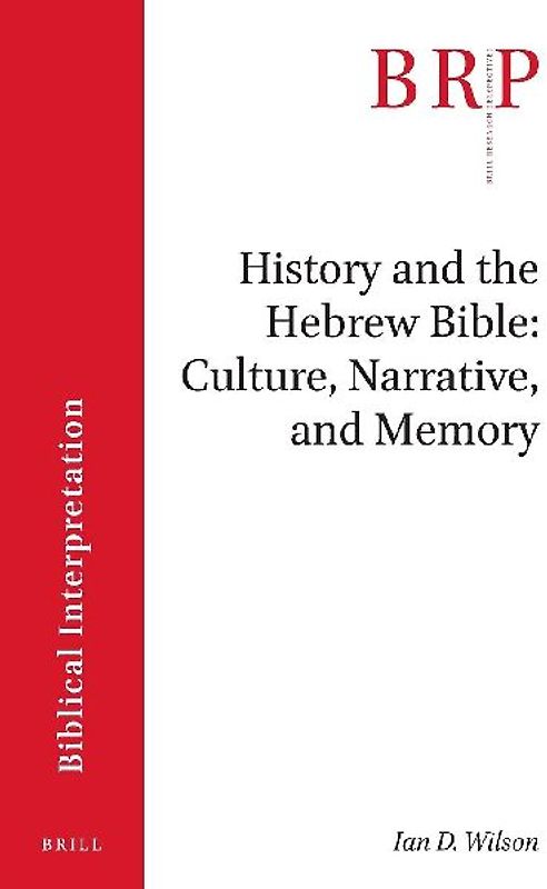 History and the Hebrew Bible: Culture, Narrative, and Memory