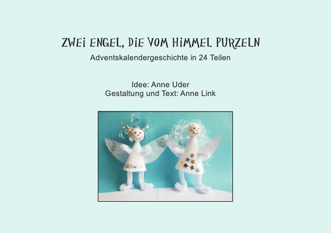 Zwei Engel, die vom Himmel purzeln