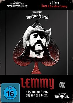 LEMMY - The Movie (Black Edition) [Steelbook, 3 DVDs] DVD