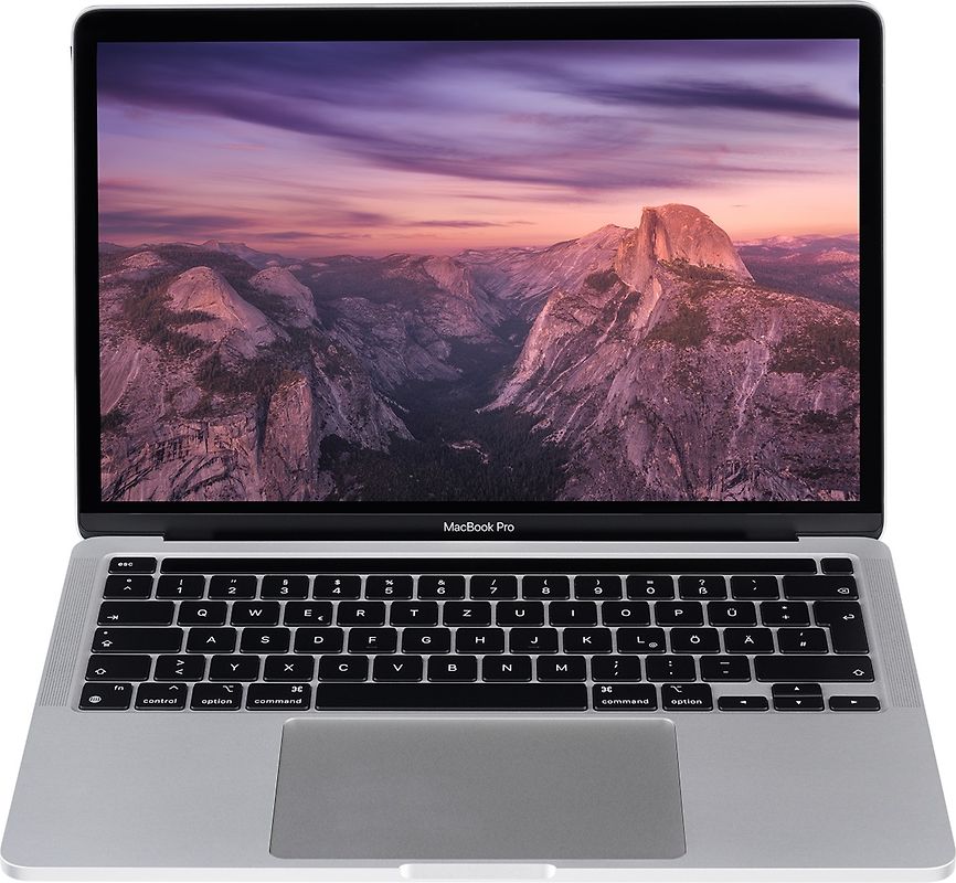 Apple MacBook Pro mit Touch Bar und Touch ID 13.3" (True Tone Retina Display) M1 8 GB RAM 512 GB SSD [Late 2020] silber