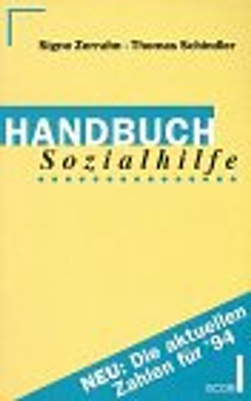 Handbuch Sozialhilfe