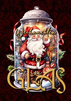 Weihnachten im Glas Malbuch für Erwachsene