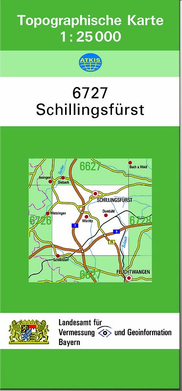 TK25 6727 Schillingsfürst