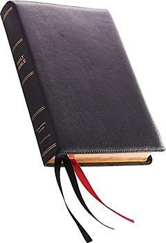 KJV, Reference Bible, Giant Print, Premium Leather, Black, Sterling Edition, Comfort Print