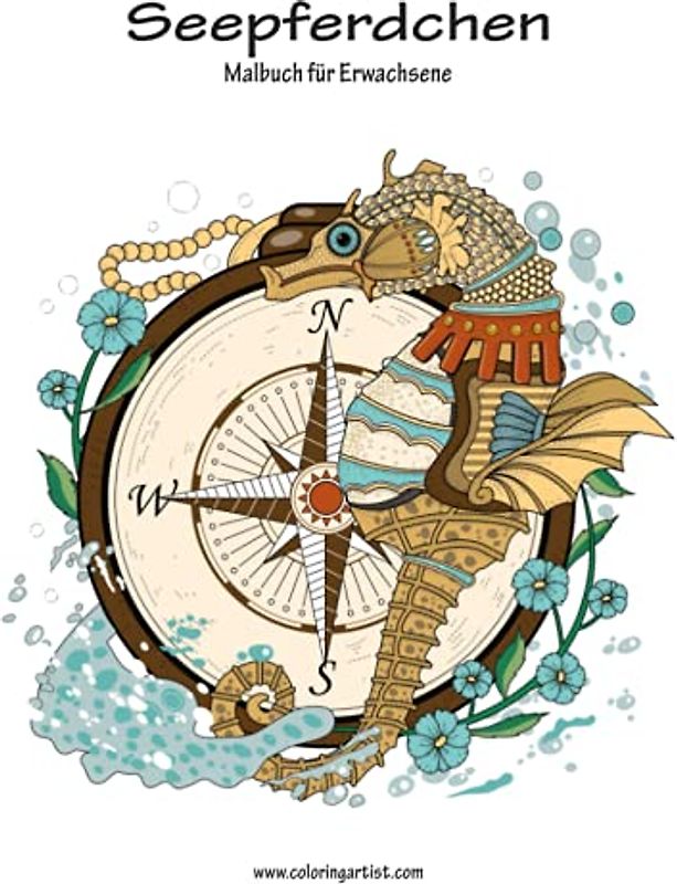 Seepferdchen-Malbuch für Erwachsene 1