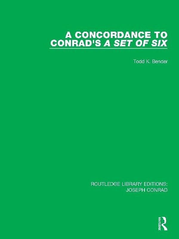 A Concordance to Conrad's A Set of Six