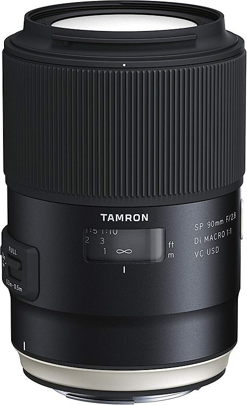 Tamron SP 90 mm F2.8 Di USD VC Macro 1:1 62 mm Filtergewinde (Canon EF Anschluss) schwarz