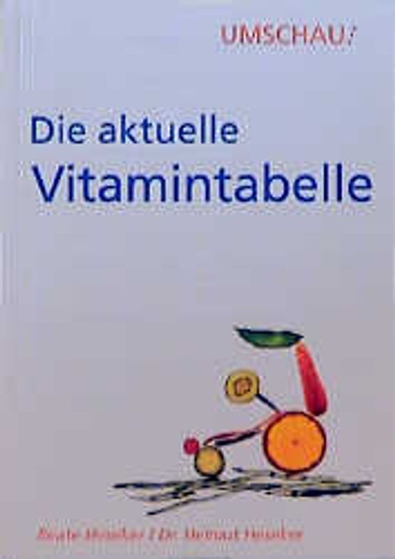 Die aktuelle Vitamintabelle. Circa 950 Lebensmittel mit jeweils 11 Inhaltsstoffen
