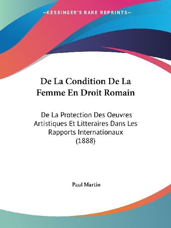 De La Condition De La Femme En Droit Romain
