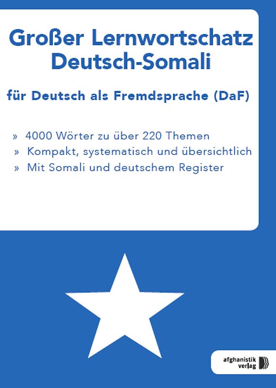 Großer Lernwortschatz Deutsch-Somali für Deutsch als Fremdsprache