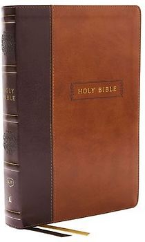 KJV Holy Bible with 73,000 Center-Column Cross References, Brown Leathersoft, Red Letter, Comfort Print: King James Version
